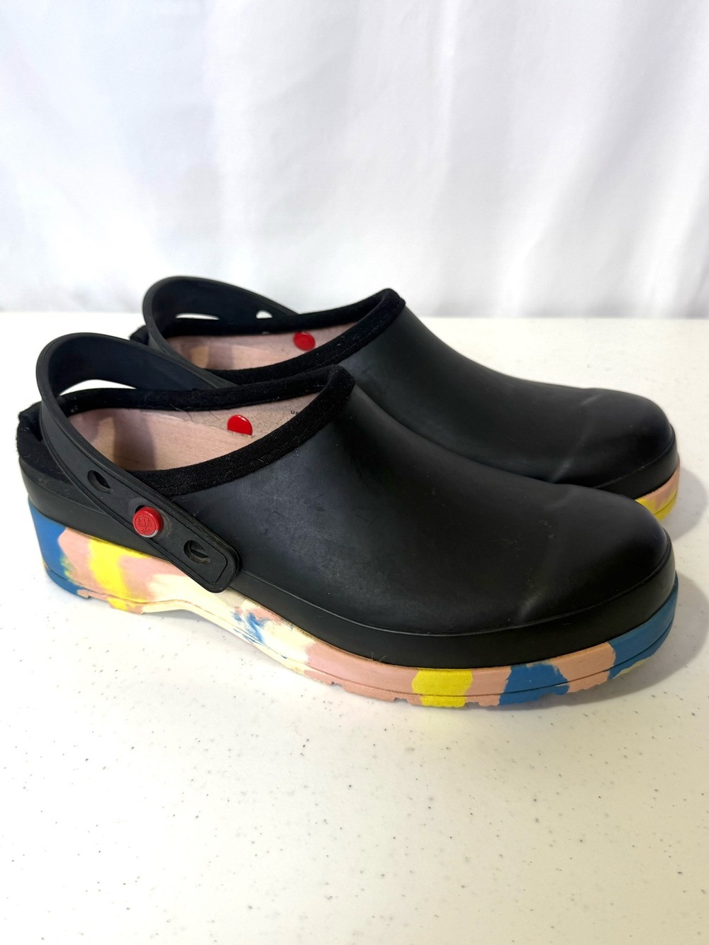 Hunter Original Play Color Splash Clogs Black Multicolor Women’s 7